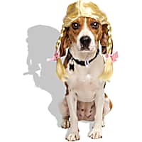 Petco Blonde Braids Wig Pet Costume Headpiece