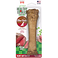 Nylabone Healthy Edibles All-Natural Long Lasting Roast Beef Flavored Dog Bone Chew Treat