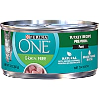 Purina ONE Natural High Protein Grain Free Turkey Recipe Pate Wet Cat Food
