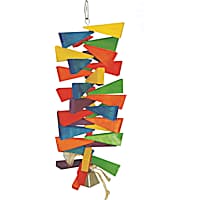 A&E Cage Company Happy Beaks Wooden Wedges with Bell Toy