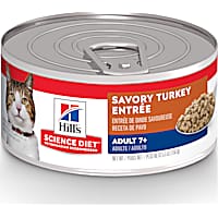 Hill's Science Diet Senior 7+ Savory Turkey Entree Canned Wet Cat Food