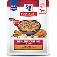 Hill's Science Diet Adult Senior 7+ Healthy Cuisine Chicken & Vegetables Stew Wet Dog Food