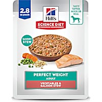 Hill's Science Diet Adult Perfect Weight Vegetables & Salmon Stew Wet Dog Food