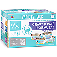 Weruva Wx Phos Focused Gravy & Pate Formulas Variety Pack Wet Cat Food
