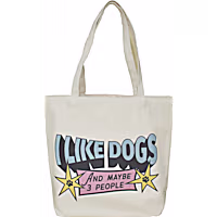 Zanden I Like Dogs Natural Tote Bag