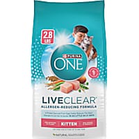 Purina ONE LiveClear Allergen-Reducing Dry Kitten Food Formula with Real Chicken As the Number One Ingredient
