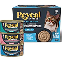 Reveal Entrees Chicken & Fish Variety Selection Natural Wet Cat Food Pate