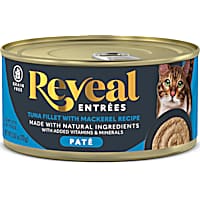 Reveal Entrees Tuna Fillet with Mackerel Recipe Natural Wet Cat Food Pate