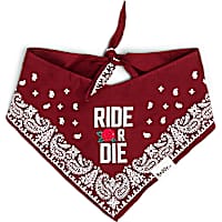 Reddy Ride or Die Pet Bandana