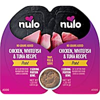 Nulo Grain-Free Chicken, Whitefish, & Tuna Recipe Split Cup Pate Cat & Kitten Food
