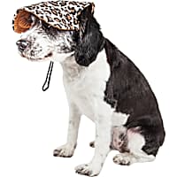 Pet Life 'Cheetah Bonita' Cheetah Patterned Uv Protectant Adjustable Fashion Dog Hat Cap