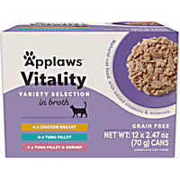 Applaws Vitality Selection in Broth Natural Wet Cat Food Variety Pack