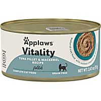 Applaws Vitality Natural Tuna Fillet and Mackerel Pate Recipe Wet Cat Food