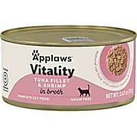 Applaws Vitality Natural Tuna Fillet and Shrimp in Broth Wet Cat Food