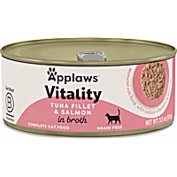 Applaws Vitality Natural Tuna Fillet and Salmon in Broth Wet Cat Food