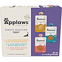 Applaws Natural Bone Broth Selection Spout Wet Cat Food Variety Pack