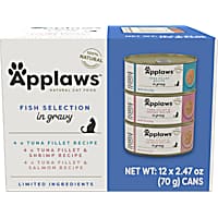 Applaws Natural Variety of Flavors in Gravy Wet Cat Food Variety Pack