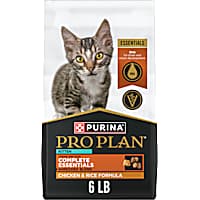 Purina Pro Plan Complete Essentials Shredded Blend Chicken and Rice Formula Dry Kitten Food