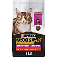 Purina Pro Plan Sensitive Skin and Stomach Salmon and Rice Formula Senior Cat Food