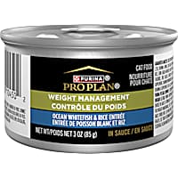 Purina Pro Plan Adult Weight Management Ocean Whitefish and Rice Entree in Sauce High Protein Wet Cat Food