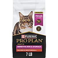 Purina Pro Plan Sensitive Skin and Stomach Salmon and Rice Formula Adult Cat Food