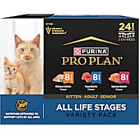 Purina Pro Plan Classic Entree All Life Stages High Protein Wet Cat Food Variety Pack