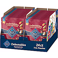 Blue Buffalo Delectables Hearty Beef Cuts in Gravy Natural Wet Dog Food Toppers