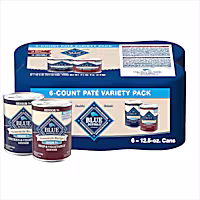 Blue Buffalo Homestyle Beef and Chicken Dinner Recipe Senior Wet Dog Food Variety Pack