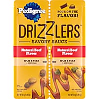 Pedigree Drizzlers Natural Beef Flavor Wet Dog Savory Sauce