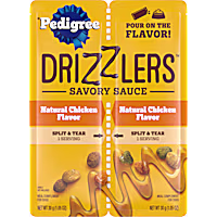 Pedigree Drizzlers Natural Chicken Flavor Wet Dog Savory Sauce