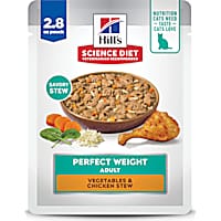 Hill's Science Diet Adult Perfect Weight Vegetables and Chicken Stew Wet Cat Food