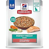 Hill's Science Diet Adult Perfect Weight Vegetables and Salmon Stew Wet Cat Food