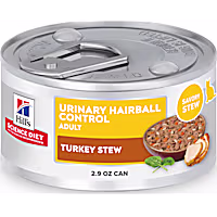Hill's Science Diet Adult Urinary Hairball Control Turkey & Vegetable Stew Wet Cat Food