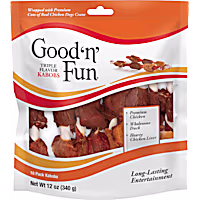 GOOD N' FUN Triple Flavor Kabobs Rawhide Chews for All Dogs