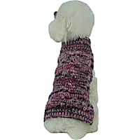 Pet Life Royal Bark Heavy Cable Knitted Designer Fashion Dog Sweater