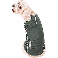 Pet Life Active 'Racerbark' 4-Way Stretch Performance Active Dog Tank Top T-Shirt