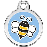 Red Dingo Stainless Steel Enamel Bumble Bee Personalized Engraved Pet ID Tag
