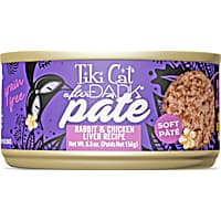 Tiki Cat After Dark Rabbit & Chicken Liver Recipe Soft Pate Wet Cat Food