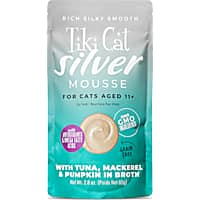 Tiki Cat Silver Tuna, Mackerel & Pumpkin in Broth Mousse Wet Cat Food