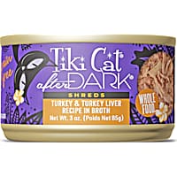 Tiki Cat After Dark Turkey & Turkey Liver Shreds Wet Cat Food