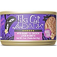 Tiki Cat After Dark Rabbit & Chicken Liver Shreds Wet Cat Food