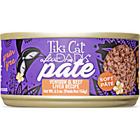 Tiki Cat After Dark Venison & Beef Liver Recipe Soft Pate Wet Cat Food