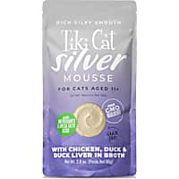 Tiki Cat Silver Chicken & Duck Liver in Broth Mousse Wet Cat Food