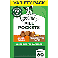 Greenies Pill Pockets Chicken and Peanut Butter Flavor Soft Dog Treats Variety Pack