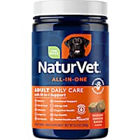 NaturVet All-In-One Adult Daily Care Multi-Benefit Soft Chew Supplements with 10-in-1 Support