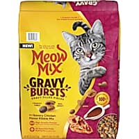 Meow Mix Gravy Bursts Savory Chicken Flavor Mix with Gravy Filled Pieces Dry Cat Food