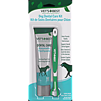 Vet's Best Enzymatic Toothbrush Adult Dental Kit for Dogs