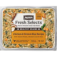 Merrick Fresh Selects Natural Human Grade Chicken and Brown Rice Fresh Frozen Adult Dog Food