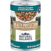 Natural Balance Health Protection Chicken, Pumpkin & Brown Rice Stew Wet Dog Food