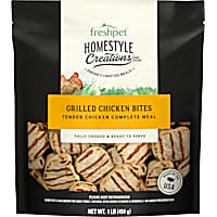 Freshpet Homestyle Creations Grilled Chicken Bites Tender Chicken Complete Meal Dog Food